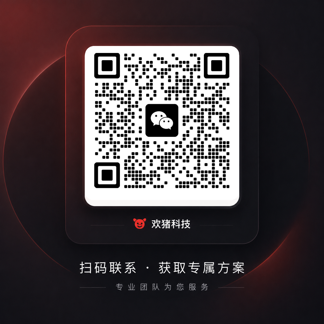 欢猪科技微信二维码